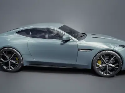 Sport car jaguar f type 3D model
