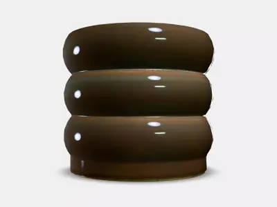 HASSELBUKETT Plant pot Low-poly 3D model