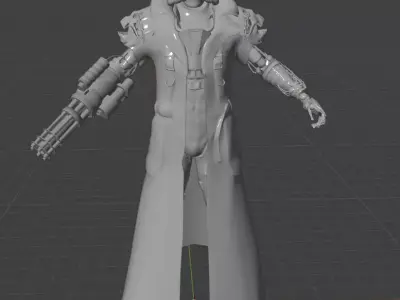 Cyborg Warrior Body Free 3D model