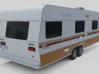Karmann Guia Kc 640 Low-poly 3D model