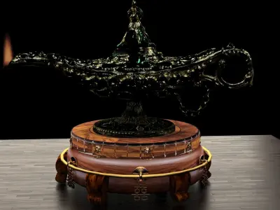Chinese magic lamp  3D model