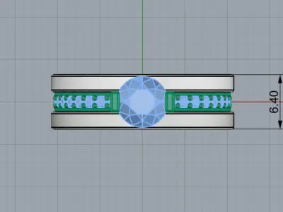 bvlgari ring  bands 3D print model