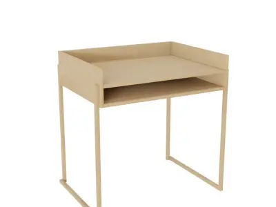 Study desk collection vol2 Low-poly 3D model