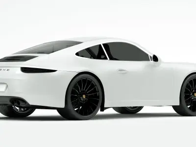 Porsche 911 White 3D model