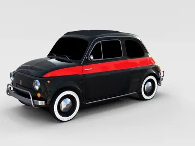Fiat Nuova Sport 500 1958 rev 3D model