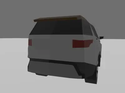 Land Rover Discovery 5 - The D Concept - Convertible Low-poly 3D model