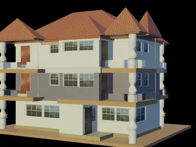 modern apartment 2023 Low-poly 3D model