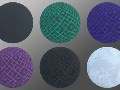 Carpet tileable textures pack 3D model