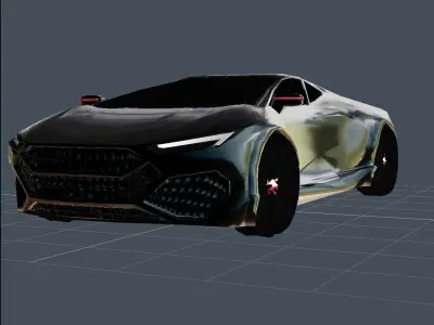 Avtomobil dizayni  Low-poly 3D model by ravshansafarov98
