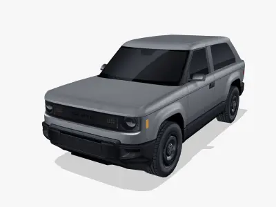Slate SUV Fastback 2027 Low-poly 3D model