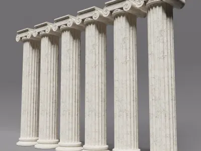 Ionic column 3D model