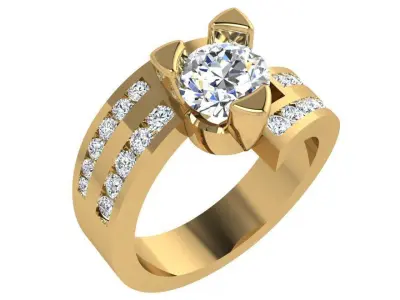 Channel Setting Ring 4446 3D print model
