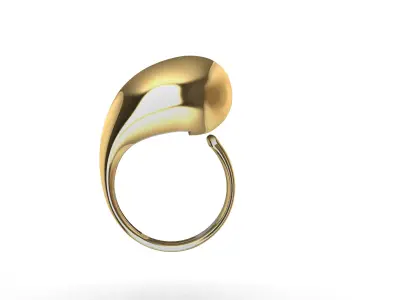 BOTTEGA VENETA Drop Ring 3D print model