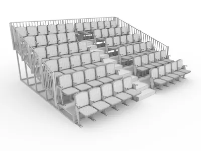 Bleachers 13 3D model