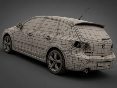 2008 Mazda 3 3D model