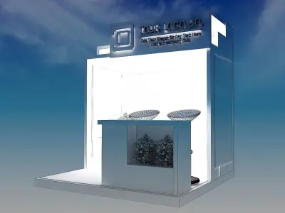 Booth Exhibition Stand a530b  3D model