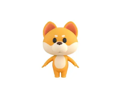 Character200 Shiba Dog 3D model