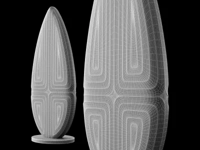 Abstract sculpture by Dominic Welch 3D model