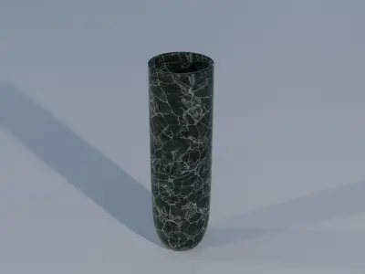 set of 5 flowerpots 3D model