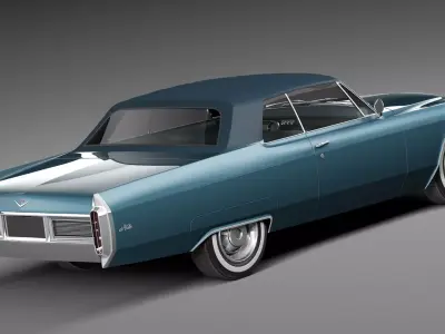 Cadillac DeVille 1965 Convertible 3D model