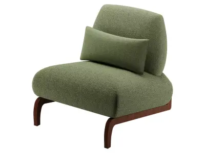 Keiven Upholstered Accent Lounge Chair 3D model