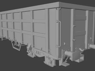 Pre supported H0 scale Eaos B41 072C freight car 3D print model