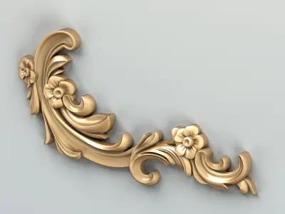Corner decor 025 3D model