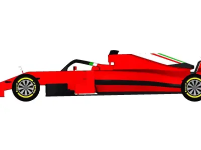 Formula 1 2019 Car 3D Model 3D model