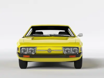 Volkswagen SP2 1973 Low-poly 3D model
