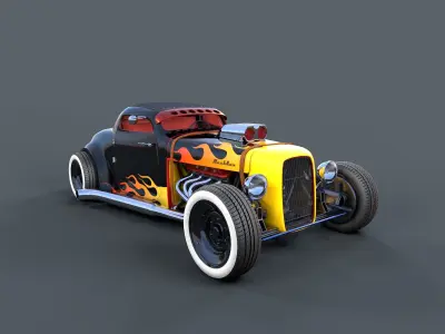 Hot Rod - Lucky 3D model