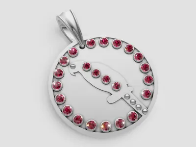 BUDS GOLD PENDANT  3D print model