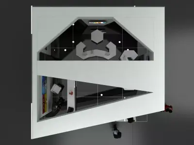 ZARA modern booth 6x6 3D model