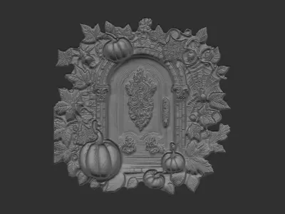 hallowen door decoration 3D print model