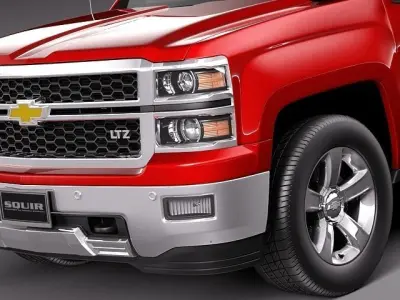 Chevrolet Silverado Regular Cab CG 2014 3D model