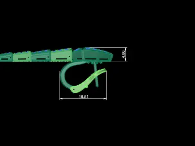 serpenti earrings 3d 3D print model