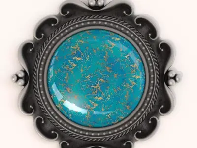 Torquoise Pendant  3D model