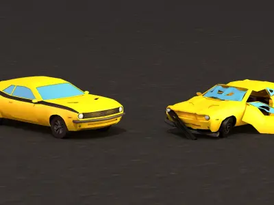 Garage Low-poly 3D model