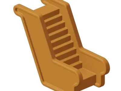 Plastic Premium Escalator Toy 3D model