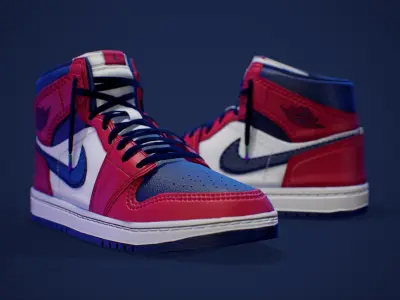 Air Jordan 1 pack texture 3D model