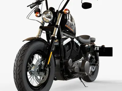 Harley Davidson Forty Eight  Low-poly 3D model