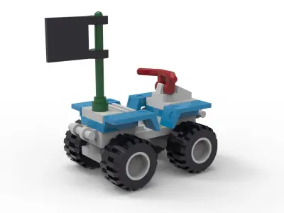 Simple Lego CAR in STEP file format Free 3D print model
