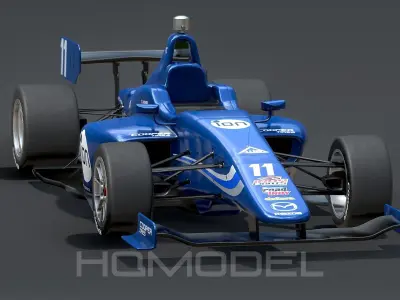 Dallara Indy Lights 2015 PBR Low-poly 3D model