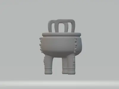 Chinese Ding Furnace Incense Free 3D print model