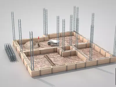 Construction Site - Small Phase 1 3D model