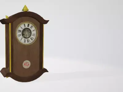 Old Clock Free Free low-poly 3D model