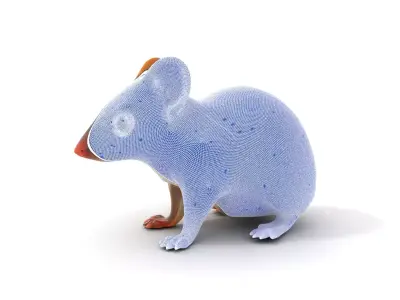 Desert Jerboa model pack Low-poly 3D model