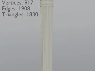 Columns  Free low-poly 3D model