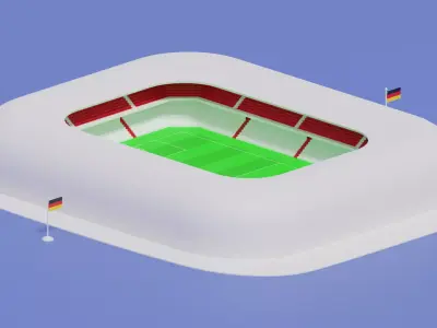Allianz Arena Bayern Munich Germany 3D model