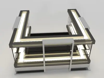 Kiosk Partition Booth a414d 3D model