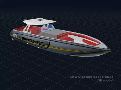 AMG Cigarette Speed BOAT 3D model